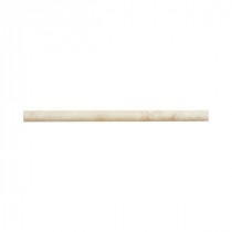 Jeffrey Court Cappucino Dome 3/4 in. x 12 in. Marble Wall and Trim