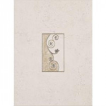 ELIANE Melbourne 8 in. x 12 in. Sand Ceramic Wall Insert Accent Tile