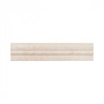 Jeffrey Court Giallo Crown 2 in. x 12 in. Travertine Wall and Accent Trim