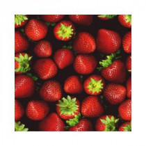 Art Glass Holographic Strawberries 12 in. x 12 in. Glass Floor Tile (10 sq. ft. / case)