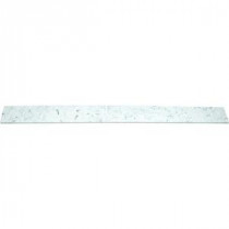 MS International White Double Bevelled 4 in. x 24 in. Engineered Marble Threshold