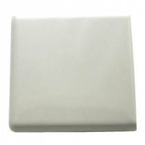 Daltile Semi-Gloss White 4-1/4 in. x 4-1/4 in. Ceramic Bullnose Out Corner Wall Tile