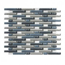 Jeffrey Court Cyclove 13-1/4 in. x 10-7/8 in. Glass Stone Mosaic Wall Tile