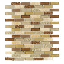 Jeffrey Court Sunwashed Mini Brick 12 in. x 12 in. Glass Wall and Floor Tile