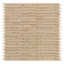 Jeffrey Court Egyptian Forest Mini Pencil 12 in. x 12 in. Marble Mosaic Wall Tile