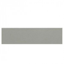 Daltile Colour Scheme Desert Gray Solid 3 in. x 12 in. Porcelain Bullnose Trim Floor and Wall Tile