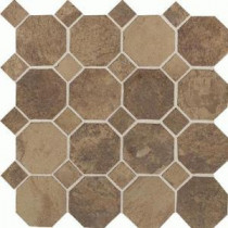 Daltile Aspen Lodge Cotto Mist 12 in. x 12 in. x 6mm Porcelain Octagon Mosaic Floor and Wall Tile (7.74 sq. ft. / case)
