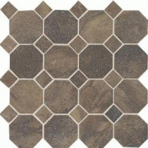 Daltile Aspen Lodge Midnight Blaze 12 in. x 12 in. x 6mm Porcelain Octagon Mosaic Floor and Wall Tile (7.74 sq. ft. / case)