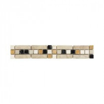 Jeffrey Court Heirloom Stone Strip 2 in. x 12 in. Marble Wall and Accent Trim