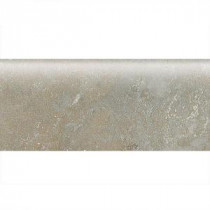 Daltile Sandalo Castillian Gray 3 in. x 9 in. Ceramic Bullnose Wall Tile