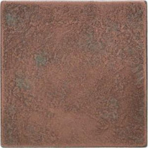 Daltile Castle Metals 4-1/4 in. x 4-1/4 in. Aged Copper Metal Wall Tile