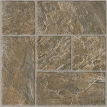 Armstrong 12 in. x 12 in. Peel and Stick Slate Modular Brown Vinyl Tile (24 sq. ft. /Case)