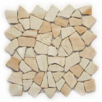 Solistone Indonesian Mosaic 12 in. x 12 in. Bamboo Sandstone Mesh-Mounted Mosaic Tile (10 sq. ft./case)