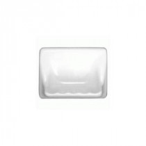 Daltile Bathroom Accessories White 4 in. x 6 in. Wall Mount Ceramic Soap Dish