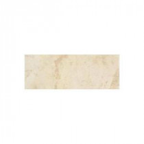 Daltile Pietre Vecchie Champagne 3 in. x 13 in. Glazed Porcelain Bullnose Floor and Wall Tile