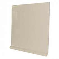 U.S. Ceramic Tile Color Collection Bright Fawn 6 in. x 6 in. Ceramic Stackable Right Cove Base Corner Wall Tile