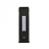 IQ America Wired Lighted Doorbell Push Button - Black and White