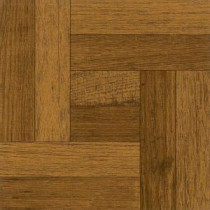 Armstrong 12 in. x 12 in. Peel and Stick Oak Parquet Antique Brown Vinyl Tile (30 sq. ft. /Case)