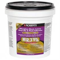 Roberts 1-gal. Luxury Vinyl Tile (LVT) and Plank, Fiberglass Sheet, and Carpet Tile Releasable Adhesive