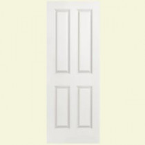 Masonite 28 in. x 80 in. Composite Hollow-Core 4-Panel Smooth Molded Flush Slab Door