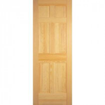 6-Panel Clear Pine Solid Core Prehung Interior Door