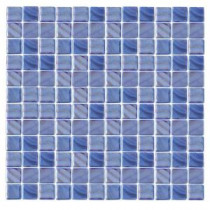 EPOCH Irridecentz I-Blue-1414 Mosaic Recycled Glass 12 in. x 12 in. Mesh Mounted Tile (5 Sq. Ft./Case)