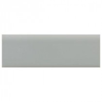 Daltile Semi-Gloss Desert Gray 2 in. x 6 in. Ceramic Surface Bullnose Wall Tile