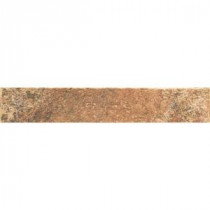 ELIANE Villa Terme 3 in. x 18 in. Rosso Porcelain Bullnose Floor and Wall Tile