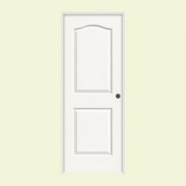 JELD-WEN Smooth 2-Panel Eyebrow Top Painted Molded Prehung Interior Door