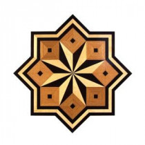 PID Floors 3/4 in. Thick x 36 in. Star Medallion Unfinished Decorative Wood Floor Inlay MS003