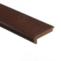 Zamma Strand Woven Bamboo Walnut/Ashton 3/8 in. Thick x 2-3/4 in. Wide x 94 in. Length Hardwood Stair Nose Molding
