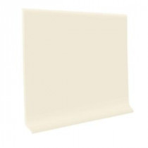 ROPPE Almond 4 in. x 1/8 in. x 48 in. Vinyl Cove Base (30 Pieces / Carton)