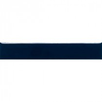 Daltile Liners Navy 1 in. x 6 in. Ceramic Flat Liner Wall Tile