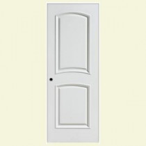 Masonite Palazzo Bellagio Smooth 2-Panel Arch Top Solid Core Primed Composite Prehung Interior Door