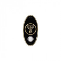 NuTone College Pride Texas Tech University Wireless Door Chime Push Button - Antique Brass