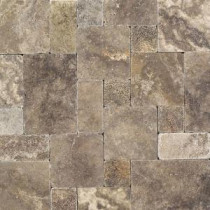 Daltile Travertine Andes Gray Paredon Pattern Floor and Wall Tile Kit (6 sq. ft / case)
