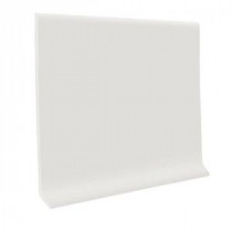 ROPPE Pinnacle Rubber White 4 in. x 1/8 in. x 48 in. Cove Base (30 Pieces / Carton)