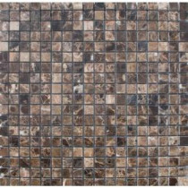 MS International 5/8 In. x 5/8 In. Emperador Cafe Marble Mosaic Floor & Wall Tile