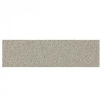 Daltile Identity Cashmere Gray Fabric 4 in. x 12 in. Polished Bullnose Floor and Wall Tile
