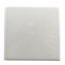Daltile Semi-Gloss White 6 in. x 6 in. Ceramic Bullnose Wall Tile