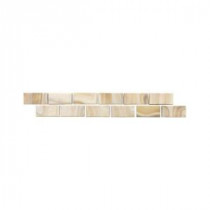 Daltile San Michele Dorato 2 in. x 12 in. Glazed Porcelain Floor Decorative Accent Floor and Wall Tile