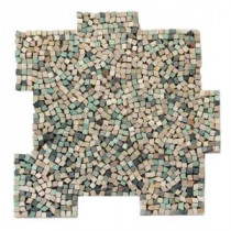 Solistone Palazzo Nettuno 12 in. x 12 in. x 6.35 mm Decorative Pebble Mosaic Floor and Wall Tile (10 sq. ft. / case)
