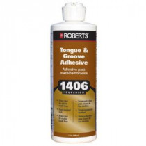 Roberts 1406 16 oz. Tongue and Groove Adhesive in Pint Applicator Bottle