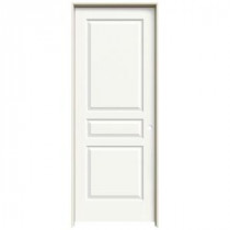 JELD-WEN Textured 3-Panel Painted Molded Prehung Interior Door