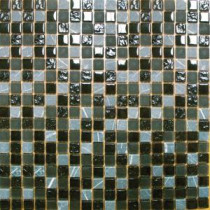 MS International 12 in. x 12 in. Black Mesh-Mounted Mosaic Tile