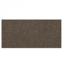 Daltile Identity Oxford Brown Fabric 6 in. x 12 in. Porcelain Bullnose Cove Base Floor and Wall Tile