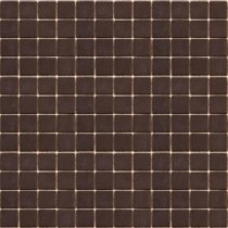 EPOCH Coffeez Espresso-1103 Mosiac Recycled Glass Mesh Mounted Floor & Wall Tile - 4 in. x 4 in. Tile Sample
