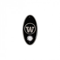 NuTone College Pride University of Washington Wireless Door Chime Push Button - Satin Nickel