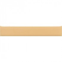 Daltile Liners Luminary Gold 1 in. x 6 in. Ceramic Liner Trim Wall Tile