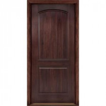 Masonite AvantGuard Sierra 2-Panel Finished Smooth Fiberglass Entry Door with No Brickmold